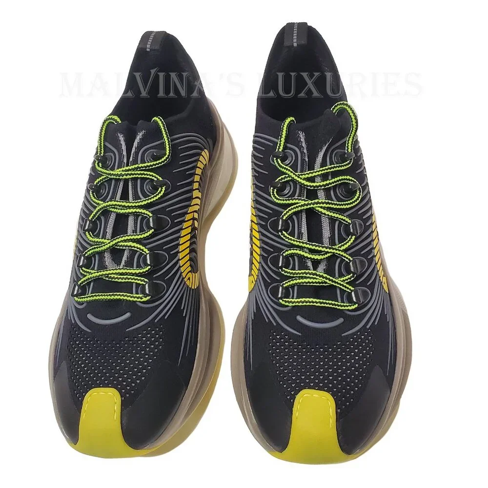 GUCCI SNEAKERS RUN RUBBER TRIMMED MESH SHOES w GG LOGO sz 11 11.5 - Picture 6 of 16